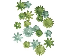 Rayher Dekoratyvinės gėlytės 1.5-2.5cm/36vnt. žalios