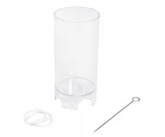 Rayher Forma-cilindras žvakėms lieti H10cm/D5cm permatoma