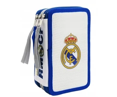 Cyp Brands Real Madryt trigubas pieštukų dėklas su įranga Real Madrid RMCF pareigūnas
