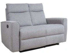 Sofa Home4You Reglaineris MORA, 2-vietė, pilka