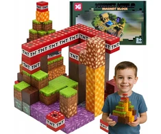 Regmag MAGNETINIAI BLOKAI 120 EL STATYBOS KUBAS PIXEL QUARE 2 ŽMONĖS