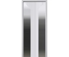 Reguliuojama durų stakta PORTA SYSTEM, baltos sp., 846 x 2038 x 75 - 95 mm, kairė
