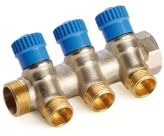 Kolektorius vandentiekio 2 žiedų, 3/4"x3/4" euroconus, mėlynas GENERAL FITTINGS