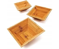 Relaxdays Bamboo dubenys, 2 vnt