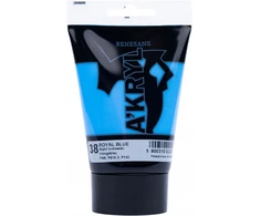 Renesans A'kryl Akriliniai Dažai 100ml - Karališki Mėlyni