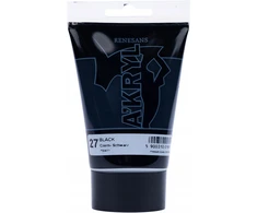 Renesans A'kryl Akriliniai Dažai 100ml - Juodi