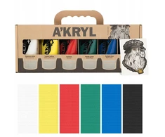 Renesans A'kryl akrilinių dažų rinkinys 6 x 100ml