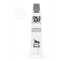 Renesans Aliejiniai dažai "olej for Art" 20ml, Titano balta