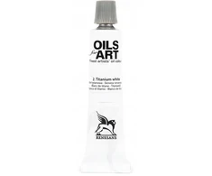 Renesans Aliejiniai dažai "olej for Art" 20ml, Titano balta