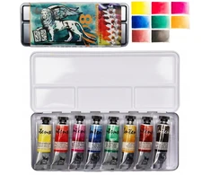 Renesans Intense Vanduo akvareliniai dažai, 8 x 15 ml