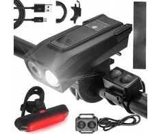 Renew Force DVIRAČIO LEMPAS PRIEKINĖ GALINĖ LED PRIEKINĖ VARPO RAGAS, PAKRAUJAMAS USB
