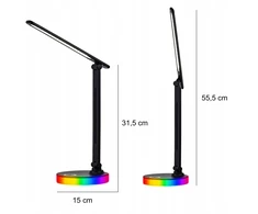 Renew Force Lampka Na Biurko Biurkowa LED Szkolna Dotyk Do Czytania Regulowana + USB