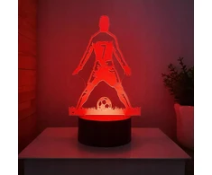 Renew Force LED naktinės šviesos futbolo žaidėjas 3D RGB nuotolinio valdymo pultas GAMING Real Madrid