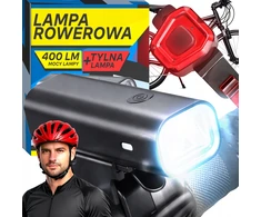 Retoo LED DVIRAČIO LEMPAS PRIEKIS + GALIS USB GALINGAS APŠVIETIMAS 400LM 2000mAh