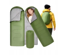 Retoo MUMMY TOURIST miegmaišis šiltas CAMO 210x75cm SKILĖ SU gobtuvu su dangteliu