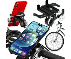 Retoo Tvirtas ALIUMININIS DVIRAČIO LAIKIKLIS, UNIVERSALUS TELEFONUI MOTOROLERIUI