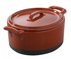 Revol Oval Puod 466 ml Porcelianinis su dangteliu
