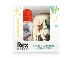Rex London Dinozaurų rinkinys: maisto dėžutė ir gertuvė