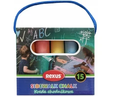 Rexus Šaligatvio kreida 10,5x2,3 cm 15 spalvų 128x110 mm Beniamin