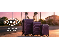 RGL MEDIUM SUITCAASE 730 XL TRAVEL BAG 4 RATAI ABS KOMBINACIJOS UŽRAKTAS