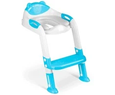 Ricokids 729200 meškiuko formos tualeto dangtis su kopėčiomis, mėlynas