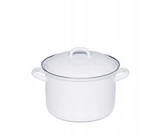 RIESS Aukštas puodas su dangčiu 1,5l 16cm Klasikinis WEISS