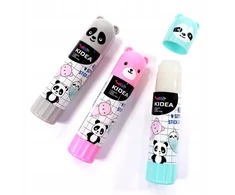 RINKINYS 3 x GLUE STICK 15g GYVŪNAMS: Panda, meškiukas, tinginys, KIDEA