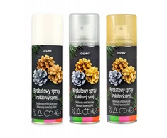 RINKINYS 3x100ml blizgantis dekoratyvinis purškiklis GOLD Sidabrinis MULTICOLOR Arpex