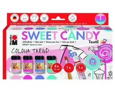 Rinkinys dažų audiniams Marabu Textil Sweet Candy, 4x15ml