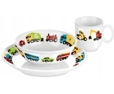RINKINYS DUBULAS, LĖŠTĖS, PUODULIO BAMBINI TESCOMA AUTOMOBILIAI