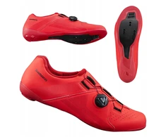 ROAD SPD dviračių batai SHIMANO SH-RC300 RC3 43 dydis BOA standūs Raudonas