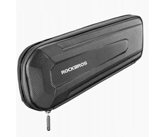 Rockbros B66 vandeniui atsparus dviračio krepšys rėmui - juodas
