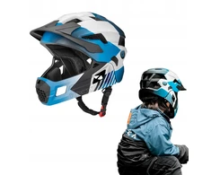 ROCKBROS FULL FACE VAIKŲ DVIRAČIO ŠALMAS, M DYDŽIO, NUSIMAMAS MTB Dviračio šalmas