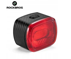 Rockbros GALINGAS ryškus žibintas GALINIS DVIRAČIO LEMPAS PO SĖDYNE SU STABDŽIŲ JUTIKUMU