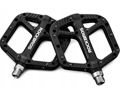 Rockbros PLATFORMINIAI DVIRAČIO PEDALAI JUODAI LEGVIAI 9/16 KEIŠČIŲ MTB TREKING BMX ROAD
