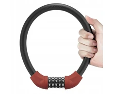RockBros Zapięcie rowerowe Rockbros RKS870-BK na szyfr linka plieninė 85 cm - raudona