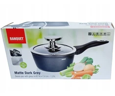 Rondelis Banquet su stikliniu dangčiu 16cm 1.25l, nepridegančia danga