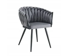Atos ROSA kėdė, austa juoda koja, BL14