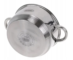 Rossner GARO PUODŲ rinkinys 5 vnt. 20 cm. PUODAS 3,8 L DUJŲ ĮVEDIMAS