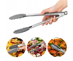 Rossner SILIKONINĖS VIRTUVĖS ŽNYPES MAISTO 34cm