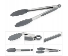Rossner SILIKONINĖS VIRTUVĖS ŽNYPES MAISTO 34cm