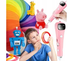 Rožinis belaidis 3D PEN 2.0 + 20 spalvų PCL siūlas