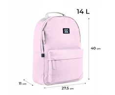 Rožinis jaunimo kuprinė mergaitei Gopack, 14l
