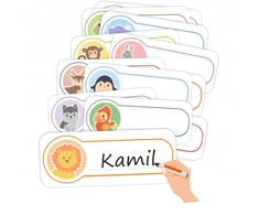 Rūbinės antspaudai + klijai - Gyvūnai 04 30vnt - LearnHow