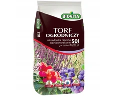 Rūgštinės durpės sodininkystėje Biovita, 50 l, pH 3,5–4,5 Biovita