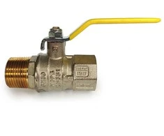 Rutulinis ventilis dujoms TIEMME, 3/4", vid/išor, ilga rankena