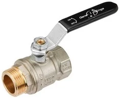 Rutulinis ventilis GENERAL FITTINGS, 1/2", vid/išor, ilga rankena