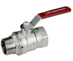 Rutulinis ventilis GIACOMINI, 1/2", vid/vid, ilga rankena
