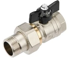 Rutulinis ventilis su išard. jungtimi GENERAL FITTINGS, 1", vid/išor