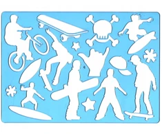 Šablonas A4 "skateboard" Koh-i-noor
